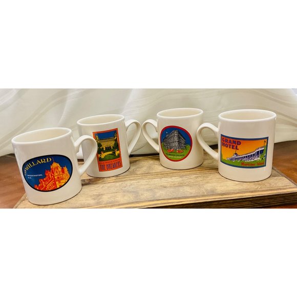 The Grand American Hotel Collection Complete Set of 4 Coffee Mugs - Picture 2 of 3